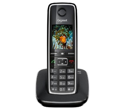 Gigaset C530 IP Siyah Telsiz Telefon Işıklı Ekran 200 Rehber  resmi