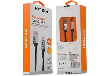 Hytech HY-X350 3A iPhone Lightning 1,2m Silver Şarj Kablosu resmi