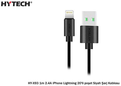 Hytech HY-X93 1m 2.A iPhone Lightning Şarj Kablosu resmi