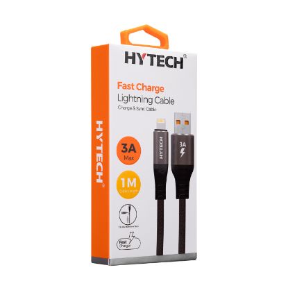 Hytech HY-X310 3A iPhone Lightning 1M, Gri Şarj Kablosu resmi