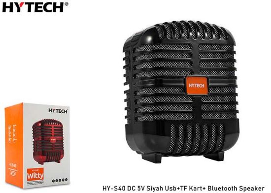 Hytech HY-S40 DC 5V Bluetooth Speaker Siyah Usb+TF Kart resmi