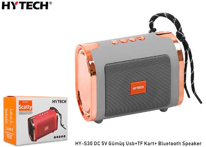 Hytech HY-S30 DC 5V Bluetooth Speaker Gümüş Usb+TF Kart+ resmi