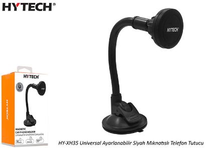 Hytech HY-XH35 Universal Ayarlanabilir Siyah Mıknatıslı telefon tutucu resmi