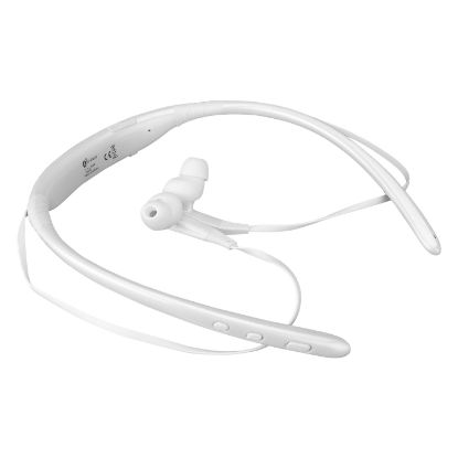 Hytech HY-XBK100 Beyaz Boyun Askılı Mıknatıslı Bluetooth Spor Kulak içi Kulaklık & Mikrofon resmi