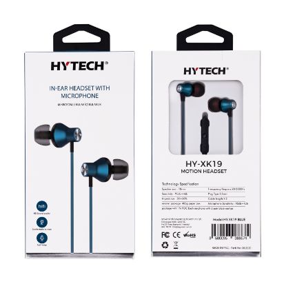 Hytech Hy-XK19 Mavi Telefon Uyumlu Kulak İçi Mikronlu Kulaklık resmi