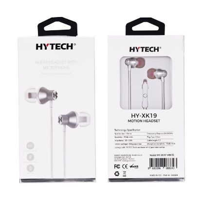 Hytech Hy-XK19 Beyaz Mobil Uyumlu Kulak İçi Mikroflu Kulaklık resmi