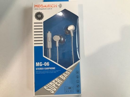 Megatech MG-06 Beyazı Mikrofonlu Kulaklık resmi