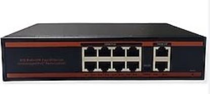 Nova ND1PG0822 8 Port Poe+ 10/100 Mbps 2 Port 10/100/1000 Mbps Uplink  2 Port SFP Switch 150W resmi