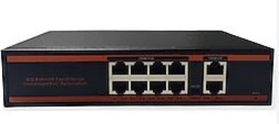 Nova ND1PG0822A 8 Port Poe+ 10/100/1000 Mbps 2 Port 10/100/1000 Mbps Uplink  2 Port SFP Switch 150W resmi