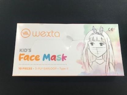 Wexta STL3PLY 10LU Meltblown Filtreli Desenli Çocuk Koruyucu Yüz Maskesi  resmi