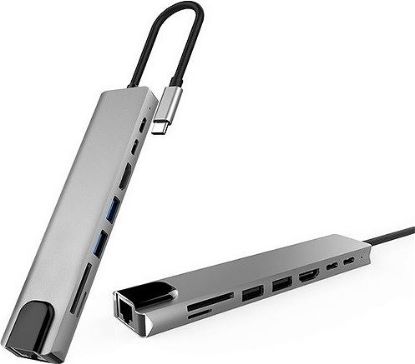 Dxim Dhu0005 All in One USB-Type-C Hub for iPad Pro, Macbook, PC, Laptop  resmi