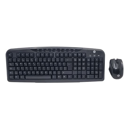Dexim DKM005 Siyah Multimedia KMSW-300 Kablosuz Klavye Mouse Set (Caps Lock-Num Lock ) 1600Dpı 10mt resmi