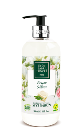 Eyüp Sabri Tuncer 500ml Sabun Doğal Zeytin Yağlı Sıvı Sabun Beyaz resmi