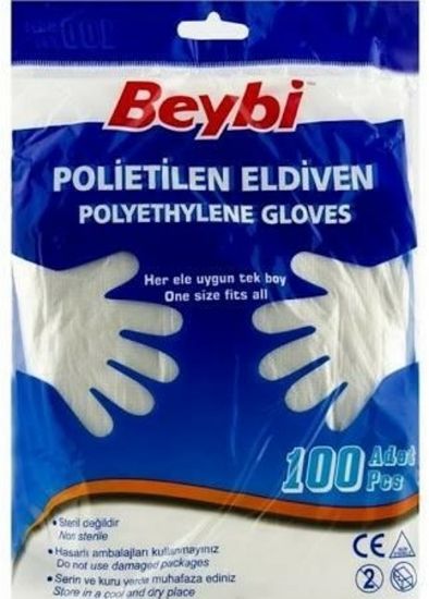 Beybi Polietilen Eldiven 100lü Adet (fIrıncı eldiven) resmi