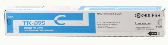 Kyocera TK-895C Cyan Mavi Orjinal Fotokopi Toneri FS-C8020/8025/8520/8525 6.000 Sayfa resmi