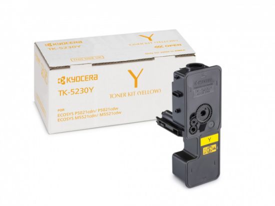 Kyocera TK-5230Y Yellow Sarı Orjinal Fotokopi Toneri Ecosys M5521cdn/5521cdw P5021cdn/5021cdw 2.200  resmi