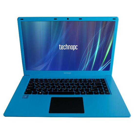 Technopc TI15N33 N3350E 4GB RAM 128GB +240GB SSD Freedos Mavi 15.6" Notebook resmi