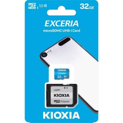 Kioxia 32GB Exceria microSDHC UHS-1 C10 100MB/sn Hafıza Kartı resmi