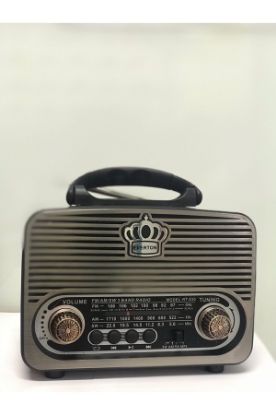 Everton Rt-830 Güneş Enerjili Panelli Bluetooth Fm/usb/Tf Card/Aux Nostaljik Radyo resmi