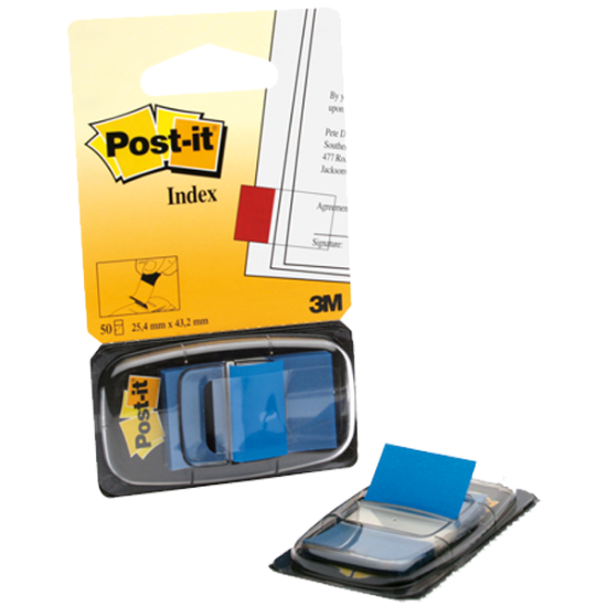 Post-it İndeks 50 Lİ Mavi 680-2 resmi