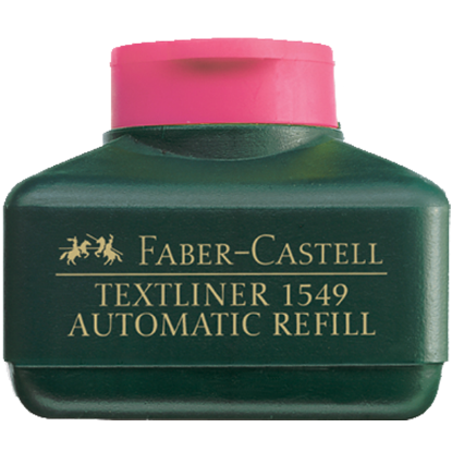 Faber-Castell Fosforlu Kalem Mürekkebi Otamatik Dolum 30 ML Pembe 15 49 28 (4 Adet) resmi