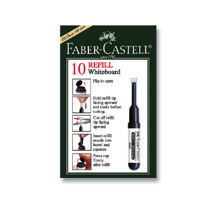 Faber-Castell Tahta Kalem Mürekkebi W20 Kırmızı 25 43 21 (10 Adet) resmi