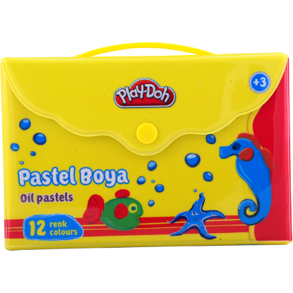 Play-Doh Pastel Boya Çantalı 12 Renk PLAY-PA005 resmi