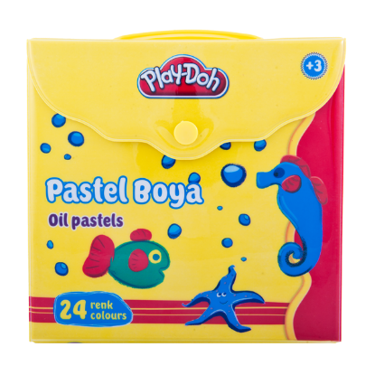 Play-Doh Pastel Boya Çantalı 24 Renk PLAY-PA007 resmi
