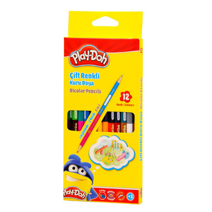 Play-Doh Kuru Boya Bicolor 24 Renk 12 Lİ PLAY-KU011 resmi
