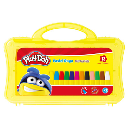 Play-Doh Pastel Boya Çantalı Plastik 12 Renk PLAY-PA009 resmi