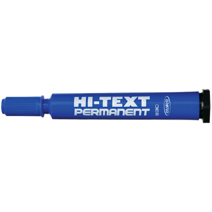 Hi-Text Markör Permanent Yuvarlak Uçlu Mavi 830PB (12 Adet) resmi