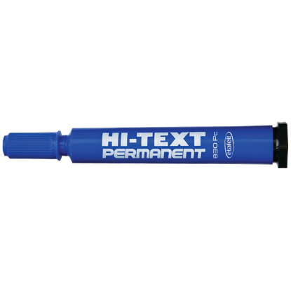 Hi-Text Markör Permanent Kesik Uçlu Mavi 830PC (12 Adet) resmi