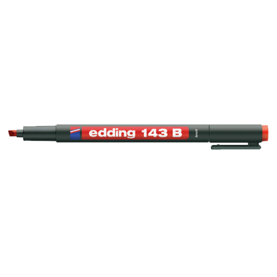 Edding Asetat Kalemi Permanent B Seri 1-3 MM Kırmızı 143 B (10 Adet) resmi