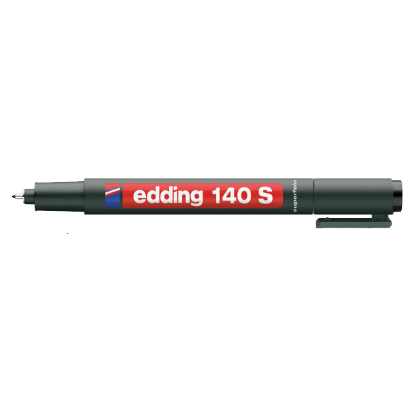 Edding Asetat Kalemi Permanent S Seri 0.3 MM Siyah 140 S (10 Adet) resmi