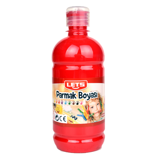 Lets Parmak Boyası 500 ML Kırmızı L-5004 resmi