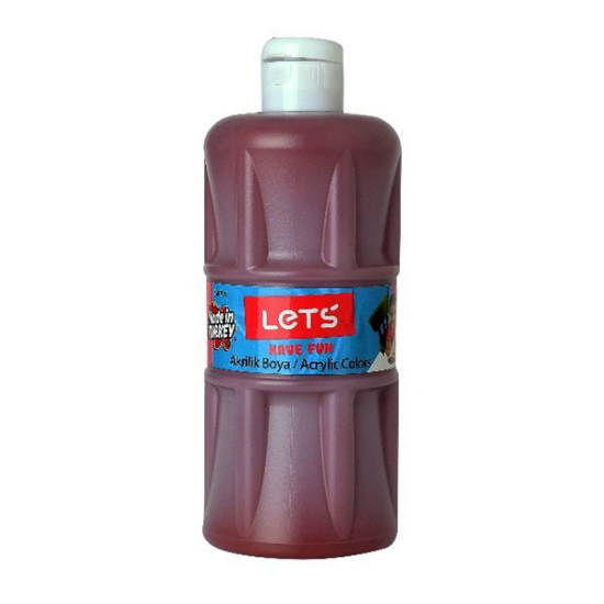 Lets Akrilik Boya 500 ML Kahverengi L-5308 resmi