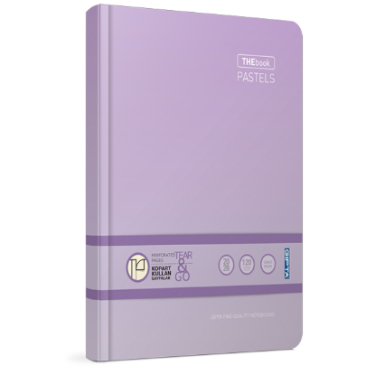 Gıpta Defter Thebook Pastel Sert Kapak Kareli 120 YP 17x24 3310 resmi