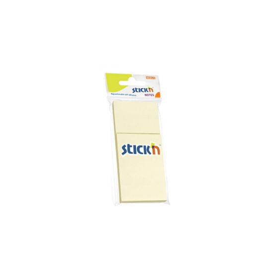 Hopax Stıckn Yapışkanlı Not Kağıdı 100 YP 38x51 Pastel Sarı 3 LÜ 21127 (24 Adet) resmi