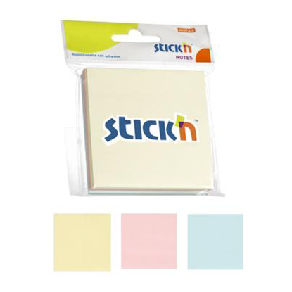 Hopax Stıckn Yapışkanlı Not Kağıdı 3 Blok 150 YP 76x76 3 Pastel Renk 21092 resmi