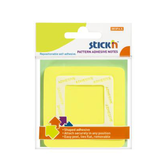 Hopax Stıckn Yapışkanlı Not Kağıdı Kare şekilli 50 YP 70x70 Sarı 21541 resmi