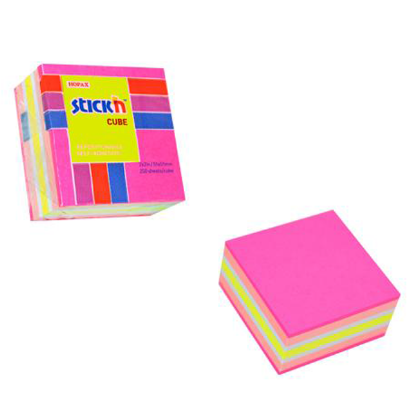 Hopax Stıckn Yapışkanlı Not Kağıdı 400 YP 76x76 4 NP Mıx Renk 21536 resmi