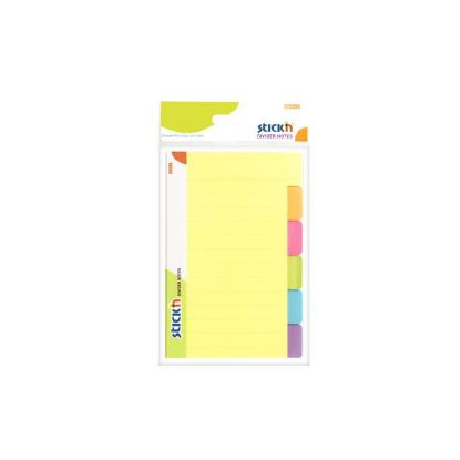 Hopax Stickn Yapışkanlı Not Kağıdı Mgc Sep.Çiz.60 YP 148x98 6 Neon Renk 21460 resmi