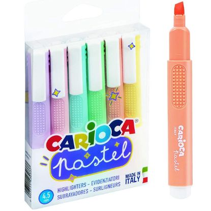 Carioca Fosforlu Kalem Pastel 6 Lı 43033 resmi