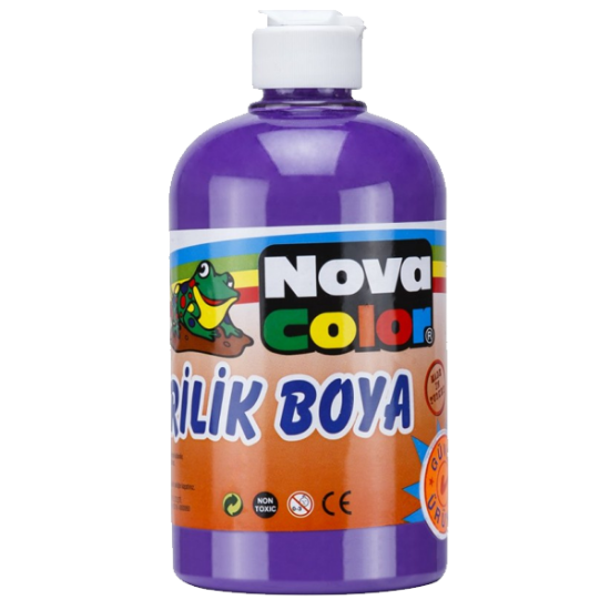 Nova Color Akrilik Boya 500 GR Mor NC-389 resmi