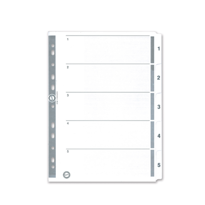 Serve Seperatör 1-5 Rakamlı Kağıt A4 SV5323 resmi