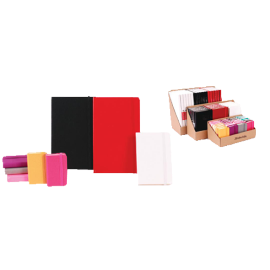 Keskin Color Not Defteri Pronot Lastikli Sert Kapak Kareli 96 YP 13x21 413132-99 resmi