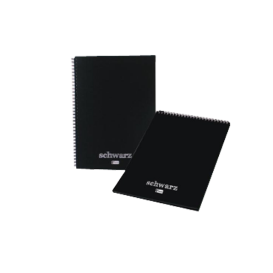 Keskin Color Spiralli Defter Plastik Kapak Siyah Zemin 60 YP 14x20 350500-99 resmi