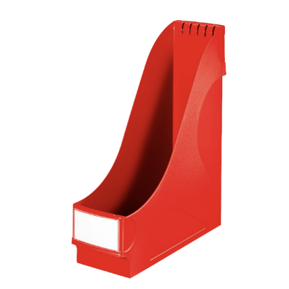 Leitz Kutu Klasör (Magazinlik) Plastik 9.8x31.8x29.1 Kırmızı 2425T (8 Adet) resmi