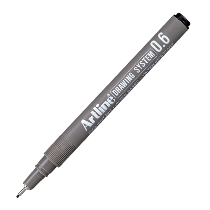 Artline Çizim Kalemi 0.6 MM Siyah EK236 (12 Adet) resmi