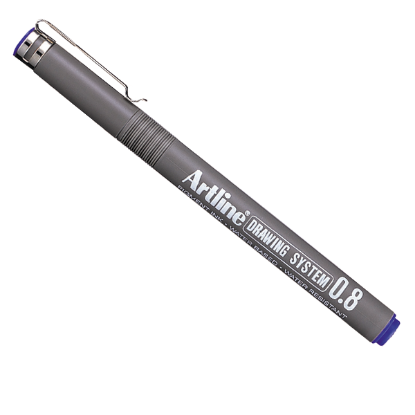 Artline Çizim Kalemi 0.8 MM Mavi EK238 (12 Adet) resmi